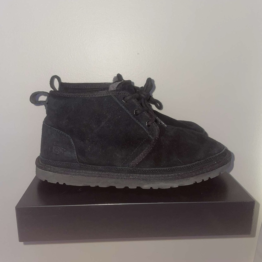 UGG Black Suede Ankle Boots
